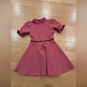 Janie and Jack Girls 8 Pink Mauve Muted Quilted Dress